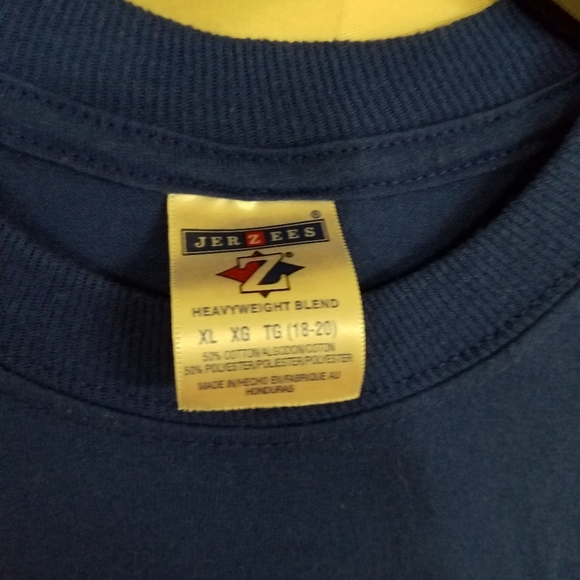 Texas Chick Short Sleeve Tee Blue & Pink XL - Picture 3 of 3